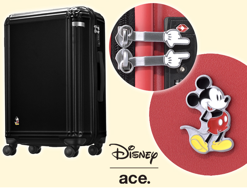 Ace エース ディズニー スペシャルエディション スタンディングミッキー スーツケース 60l ジッパーキャリー 06112 4輪 Tsaロック 4 2kg ラティスz Disney Mickey Mouse 軽量 修学旅行 海外旅行 かわいい おしゃれ 4 5泊程度 おしゃれな スーツケース