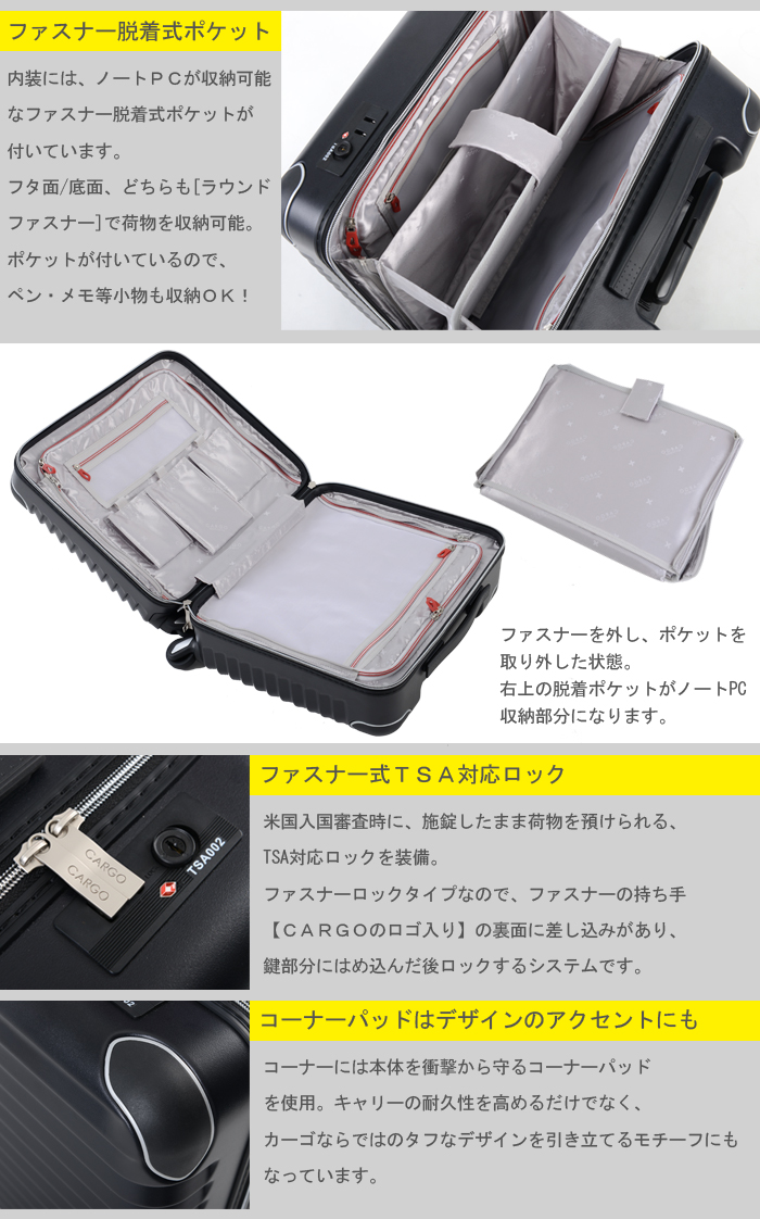ベスト商品 ヨコ型スーツケース CARGO airtrans | polisa-click.co.il