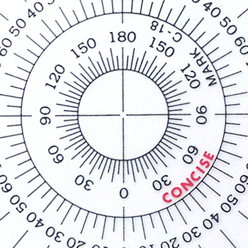 全円分度器 C-12 (直径12cm) デザイン文具 事務用品 製図 製図用品 