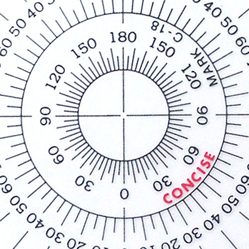 全円分度器 C-25 (直径25cm) デザイン文具 事務用品 製図 製図用品・計算尺 コンサイスストア