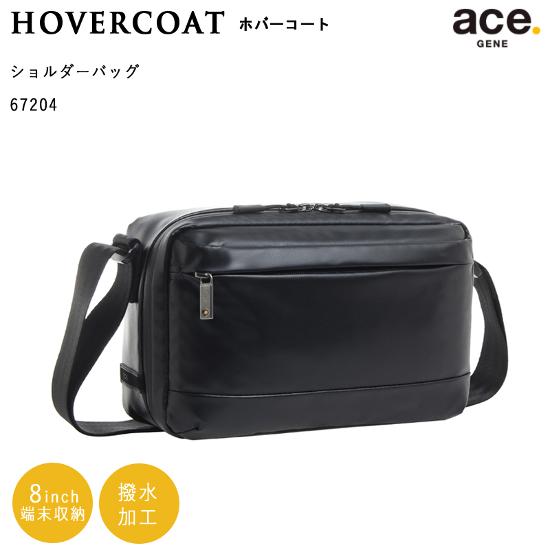 送料無料】エースジーン(ace. GENE LABEL) HOVERCOAT ホバーコート 67204 3L ブラック ショルダーバッグ 撥水( ace  エース メンズ 通勤 ビジネス acegene バック ビジネスカバン 通勤バッグ) 旅行用品 コンサイスストア