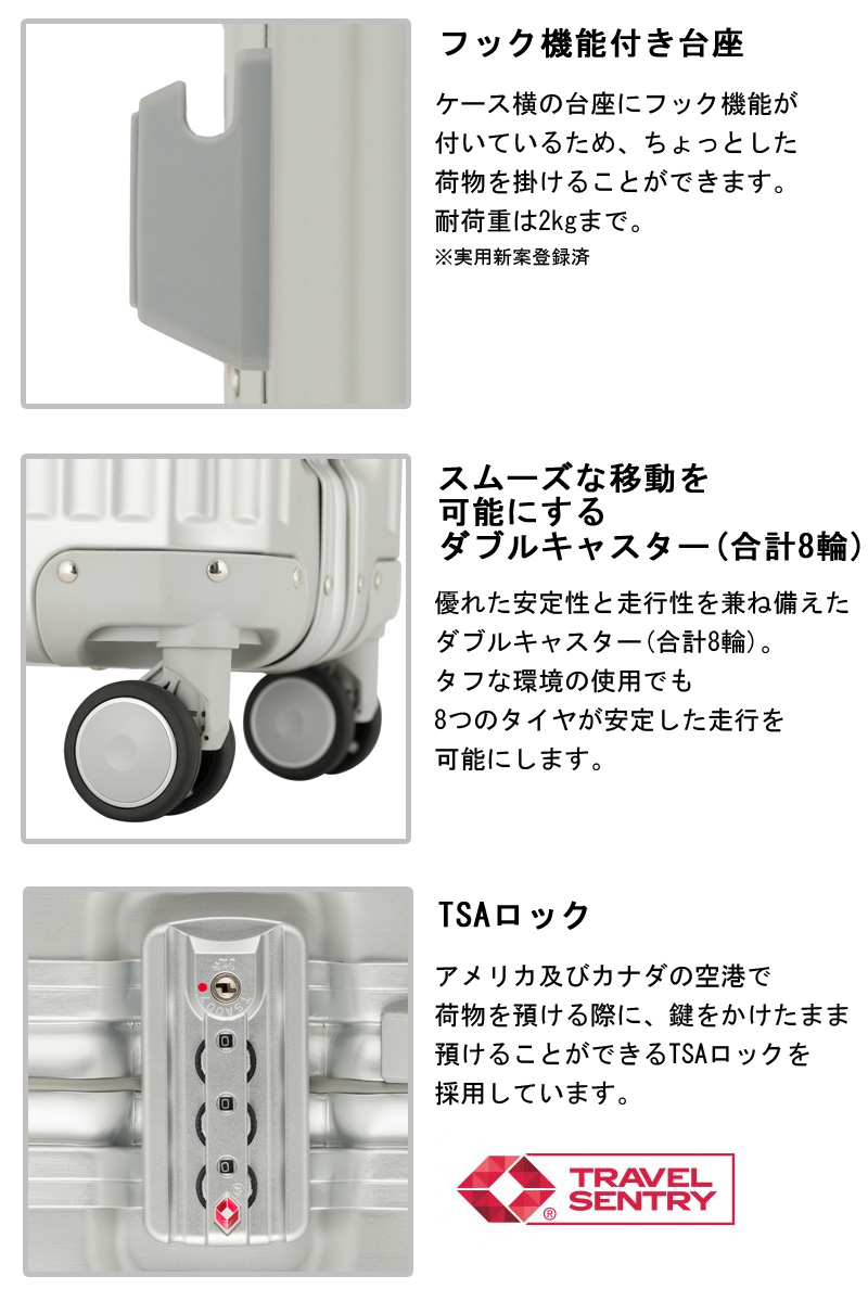 スーツケース tsaロック トップ カナダ