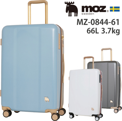 moz モズ ジッパー キャリー MZ-0844-61 66L TSAロック スーツケース ハード( バッグ ケース スーツ ブランド 北欧  スウェーデン ヘラジカ キャリーバッグ おしゃれ キャリーケース キャリーバック 鞄 旅行 ) 旅行用品 コンサイスストア