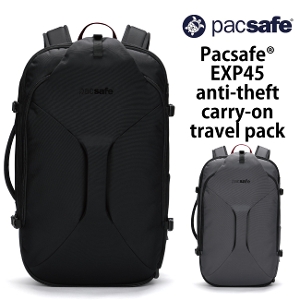 美品  pacsafe パックセーフ exp45 バックパック トラベル旅行用品